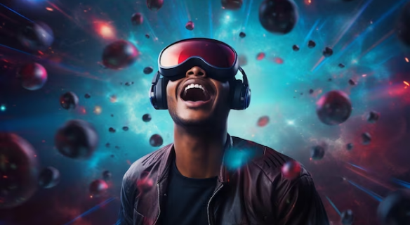 Imagem de um carro sem rodas e com turbinas de avião nas laterais.